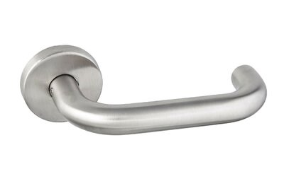 Ручка дверная Siba Lyon круглая розета  нержавеющая сталь