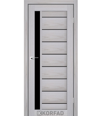 Двери Korfad Florence FL-01 РР серая мадрина 800*2000 черное
