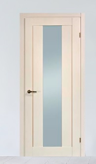 Двері Fado Берлін 1401 сивий дуб (600х2000мм.) шпон скло сатин