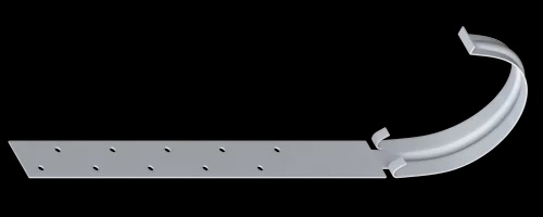 Водосточная система Альта Профиль кронштейн желоба белый металлический (д.125мм) (50шт/уп)