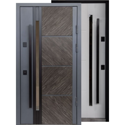 Двери Входные Магда тип 4 модель 926,1 Дуб альпийский Емаль белая 103 860,960 улица