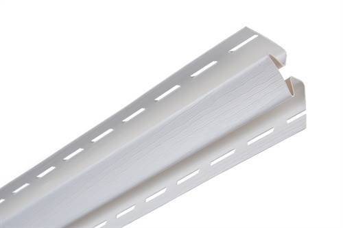 Сайдинг Альта Ангара внутренний угол белый (3,05м.п./шт) (10шт/уп)