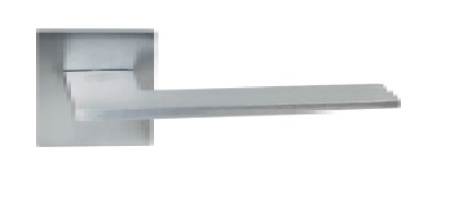 Ручка Quattro RB Q 01.50 SB/браш. серебро квадрат.розета