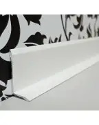 Плінтус алюмінієвий накладний Best Deal 6 білий матовий (6/25/2,7 м)