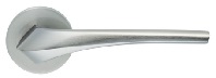 Ручка Ilavio, 2391 хром матовый , круглая розета розета