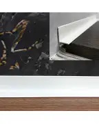 Мікро плінтус алюмінієвий  Best Deal 21*15,6*2,5 Білий