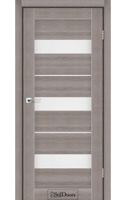 Дверне полотно MEXICO StilDoors Трюфель (800*2000) ПВХ, стекло сатин  (СК)