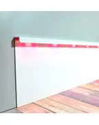 Плінтус алюмінієвий LED Best Deal Білий 4/100/2,5 м