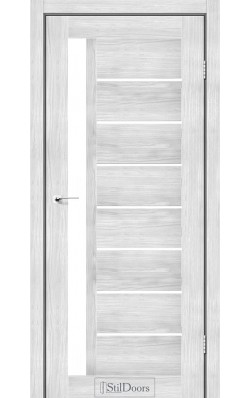 Дверне полотно LONDON StilDoors Сандал (800*2000) ПВХ, стекло сатин (СК)