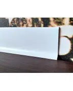 Плінтус алюмінієвий накладний Best Deal 3 білий матовий (3/80/2,5 м)