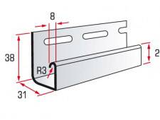 Сайдинг Альта Flex торцева J-планка імбир (3,66м.п./Шт) (20шт/уп)