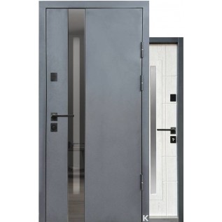 Двери Входные Магда тип 4 модель 146 815 метал Белое дерево структура 860,960 улица