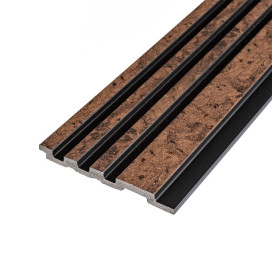 Рейка декоративная PS коричневый с золотыми вкраплениями 2900х120х11мм (D) SW-00002140-