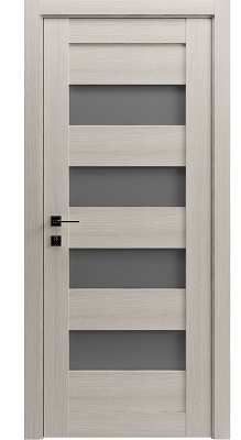 Дверь Rodos  Milano  полустекло (0,80х2,00)  крем