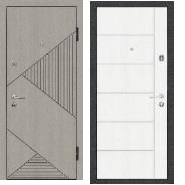 Дверь метал. ТМ Riccardi 2050х860 Стандарт 4G дуб grey/ivory(левая/правая)