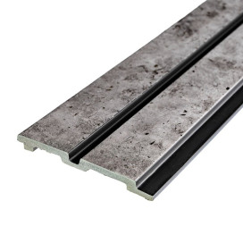 Рейка декоративная PS бетон с золотыми вкраплениями 2900х120х12мм (D) SW-00001752