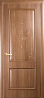 Дверне полотно Новий стиль Вилла золотая ольха (600*2000) ПВХ De Luxe глухая