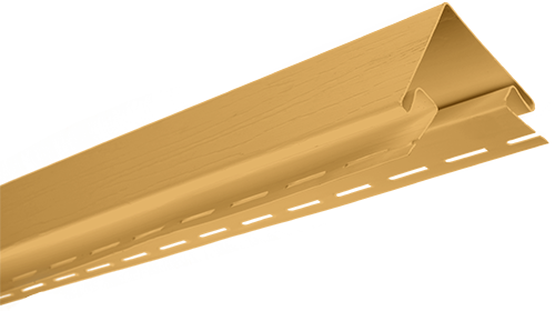 Сайдинг Альта Block House зовнішній кут золотистий (3,05м.п./Шт) (5шт/уп)