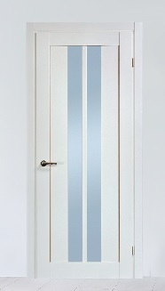 Двері Fado Берлін 1403 сивий дуб (600х2000мм.) шпон скло сатин