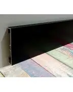 Плінтус алюмінієвий накладний Best Deal 1 чорний матовий (1/80/2,5 м)