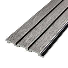 Рейка декоративная PS светло-серый дуб 2900х120х12мм (D) SW-00001740