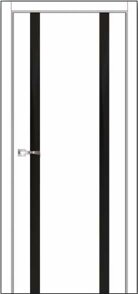 Двері міжкімнатні модель CL15 (60,70,80,90) ПВХ+вставка скла