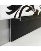 Плінтус алюмінієвий прихованого монтажу Best Deal Чорний 7/70 (2,5м)