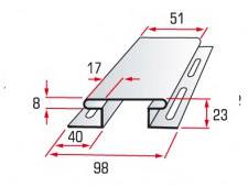 Сайдинг Альта Flex сполучна планка жито (3,05м.п./Шт) (10шт/уп)