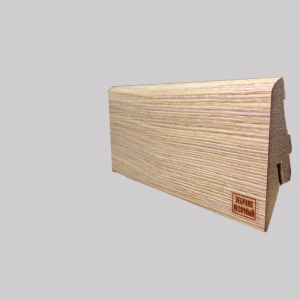 Плінтус МДФ Супер Профіль h 55 Зебрано Песочный ПП1255 (2800х52х19мм) (19шт/уп/17,9кг)