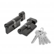 Циліндр Fuaro D-PRO5002Knob60/ключ (25+10+25) BL чорний