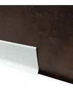 Плінтус алюмінієвий накладний Best Deal 3 білий матовий (3/60/2,5 м)