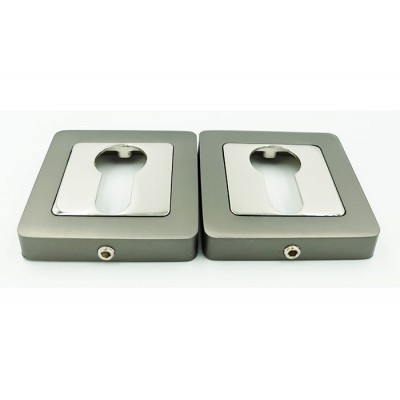 Накладка під ключ Trion квадратна AL-Z07-75 SNCP нікель/хром (Ск)