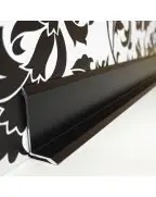 Плінтус алюмінієвий накладний Best Deal 6 чорний матовий (6/30/2,7 м)