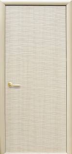 Дверне полотно Новий стиль Сахара ясень (900*2000) ПВХ De Luxe глухая