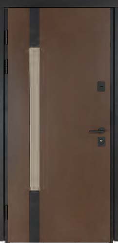 Двері Вхідні Булат Cottage мод.705/431 Metalic Wood/Вулична дуб темний 850ліва СДн