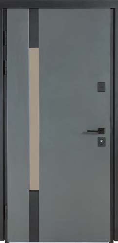 Двері Вхідні Булат Cottage мод.705/431 Metalic Grey/Модрина Вулканічна 850ліва СДн