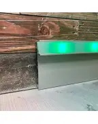 Плінтус алюмінієвий LED Best Deal Срібло анодоване 2/61/2,5 м