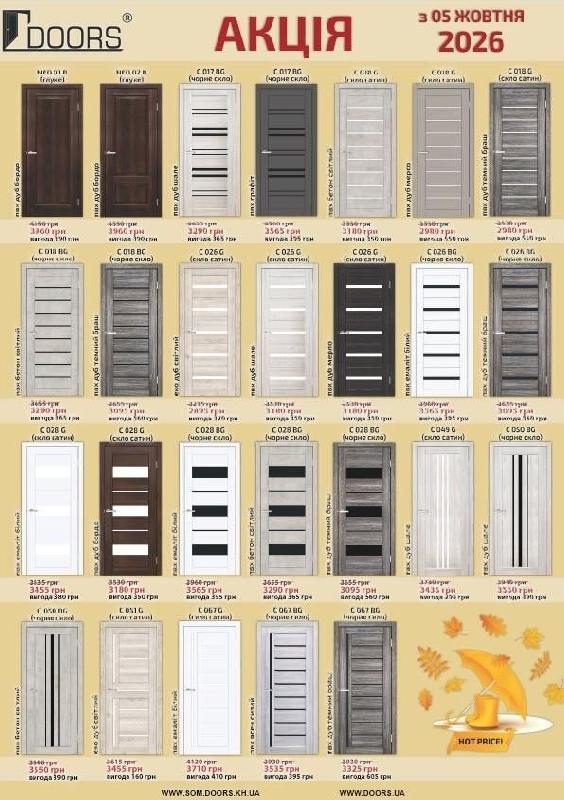 Акція на міжкімнатні двері  TM Doors
