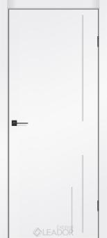 Дверне полотно   SIMPLI - LOFT SL-03, 900 х 2000, Білий Cупермат PP, Чорна матова кромка