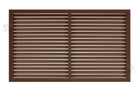 Решітка радіатора 600х900 коричнева (вишня)