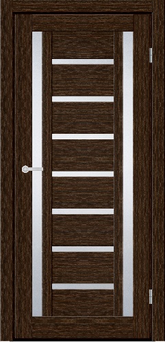 Двері Art Door ART 10.05 каштан (600х2000мм.) ПВХ плівка, скло сатин