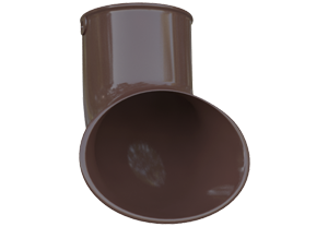 Водосточная система Альта Профиль слив трубы коричневый ПВХ (д.95мм) (12шт/уп)