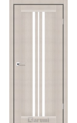 Міжкімнатні двері Дарумі Стелла Дуб Мембау (800*2000) скло біле сатин