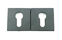 Накладка ключ Trion квадрат/РАМКА (FTE49+cylinder) BND-L total черный никель (96509 Лех)