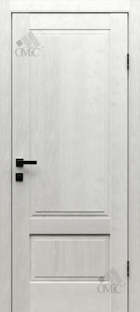 Дверь Омис Сканди 02 Дуб белый (800*2000) ПВХ, глухое