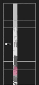 Двері міжкімнатні модель CL32 (60,70,80,90) ПВХ+вставка скла+молдинг