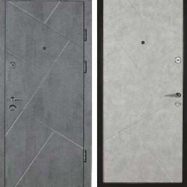 Двері вхідні Artiz Тип 9 Модель 171 Бетон графіт/Бетон сірий 840мм*2040 праві МДФ/МДФ