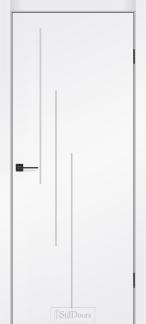 Дверне полотно SIMPLI - LOFT 05 800 х 2000, Білий супермат/SIMPLI - LOFT 07 (РР), Чорна матова кром