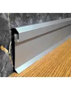 Плінтус алюмінієвий LED Best Deal Срібло анодоване 4/59/2,5 м(з защолкою)