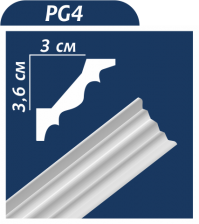 Карниз Premium Decor  PG 40 40х40 (уп.75 шт)
